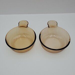 Corningware Amber Grab-It Bowls Corning Amber Brown Grab It Soup Cereal Bowls